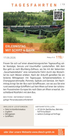 Tagesfahrten 2026 | Diesch Reisen 第 13 页