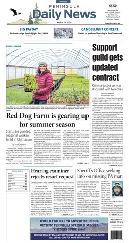 Peninsula Daily News, Jefferson County, March 24, 2026
