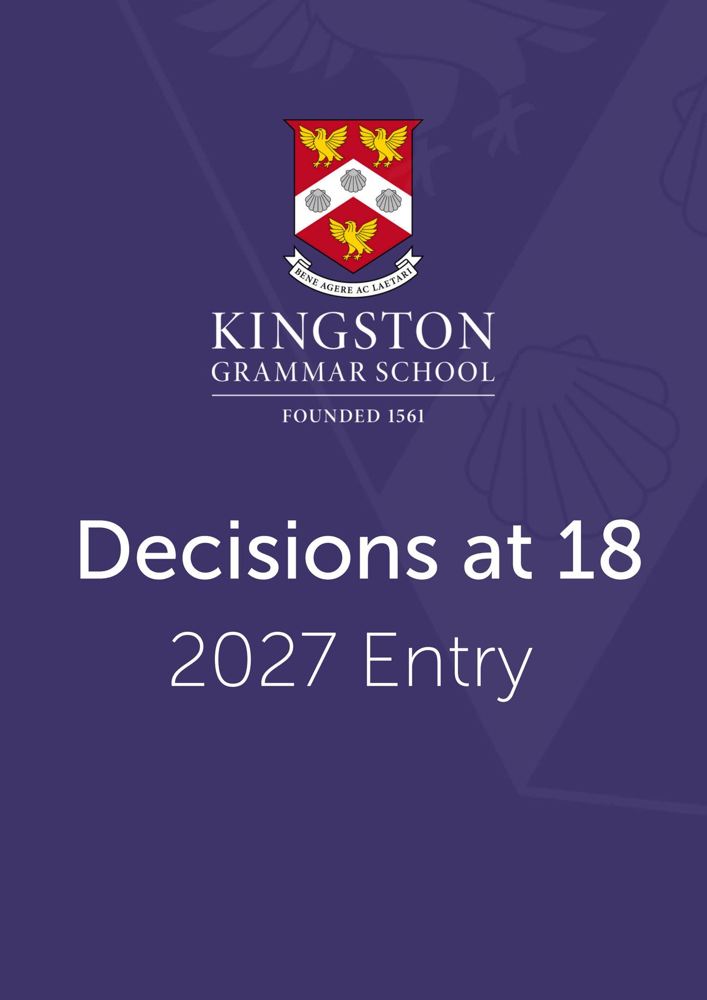 Decisions at 18 - 2027 Entry by Kingston Grammar School - Issuu