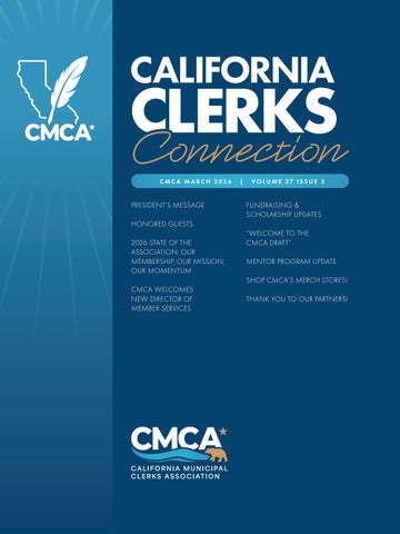 CMCA | California Clerks Connection | March 2026