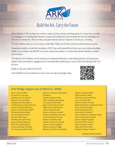 Beth Tfiloh Dahan Community School & Congregation 灯饰目录 · Bulletin 春季 26 - pages 第 13 页