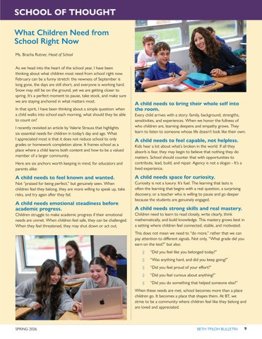 Beth Tfiloh Dahan Community School & Congregation 灯饰目录 · Bulletin 春季 26 - pages 第 9 页
