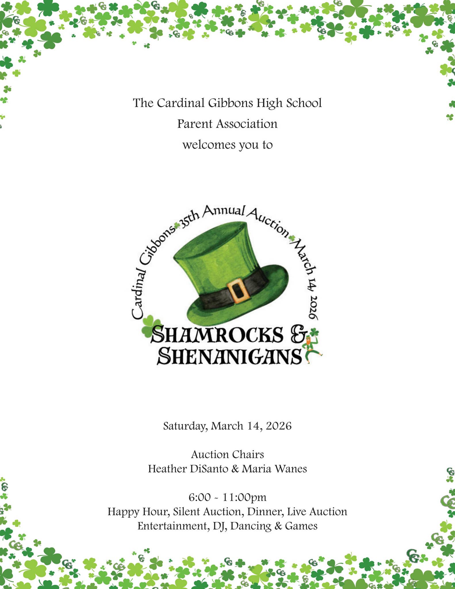 2026 Auction Program by Cardinal Gibbons High School - Issuu