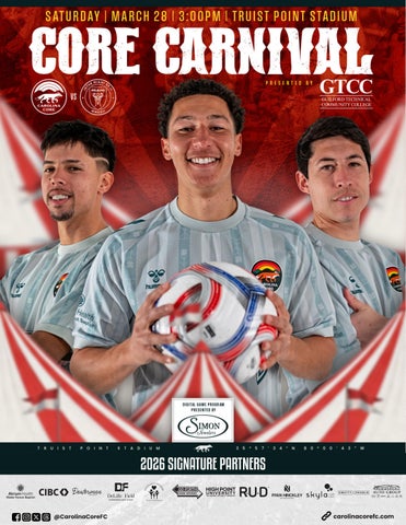 CAROLINA CORE FC DIGITAL GAME PROGRAM - vs. Inter Miami II, March 28, 2026