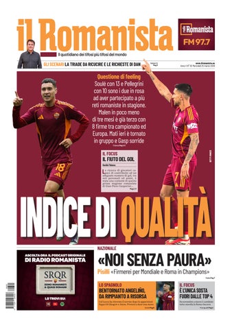 Il Romanista del 25 marzo 2026