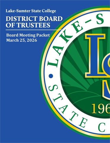 LSSC District Board of Trustees (Mar 2026 Board Packet)