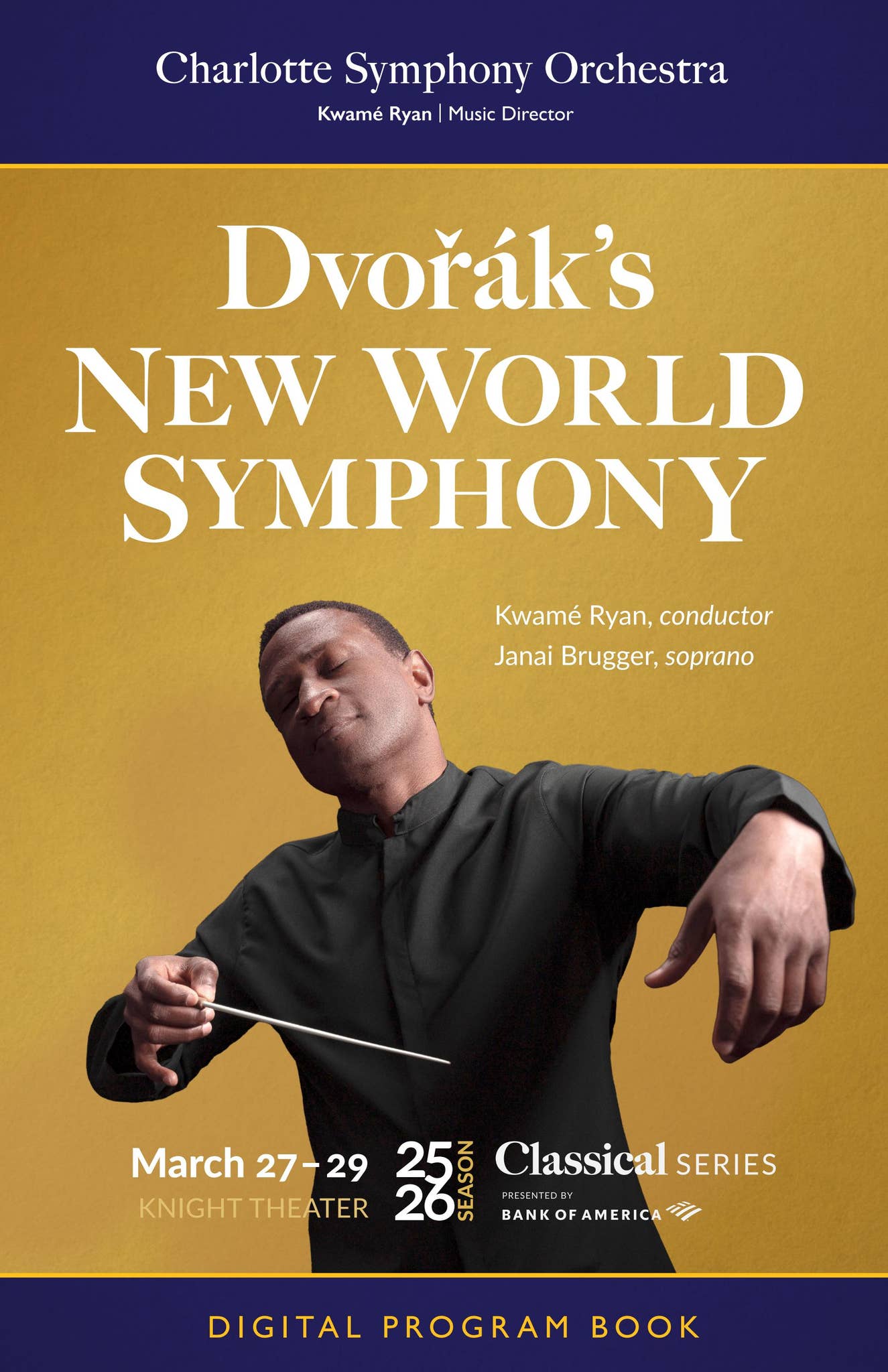 CSO Dvorak's New World Symphony - program 03-27-26 by Charlotte