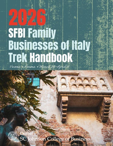 Italy Trek 2026 Brochure