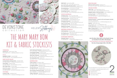 Mary Mary Block Of The Month Stockists