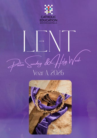 Palm Sunday & Holy Week Lent Year A 2026