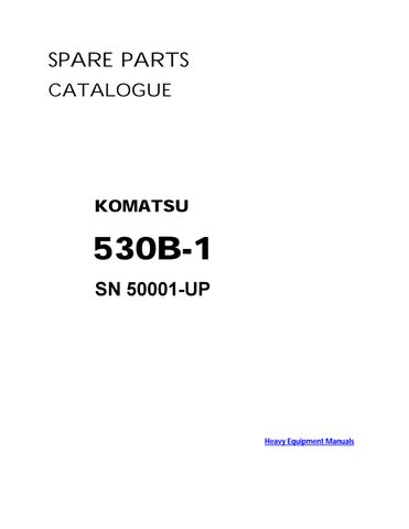 530B-1 Komatsu (Jpn) Wheel Loader Parts Manual
