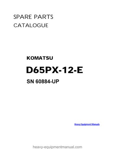 D65PX-12-E Komatsu (Jpn) Bulldozer Parts Manual