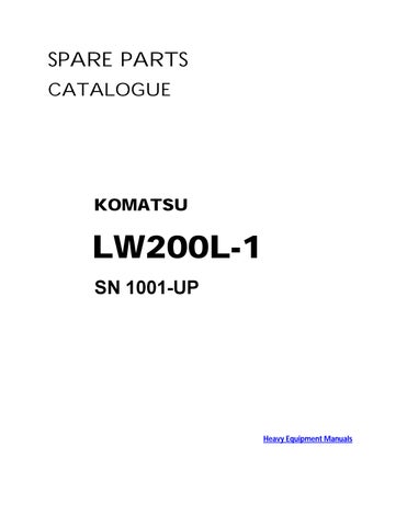 LW200L-1 Komatsu (Jpn) Crane Parts Manual