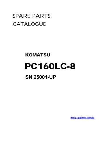 PC160LC-8 Komatsu (Us) Crawler Excavator Parts Manual