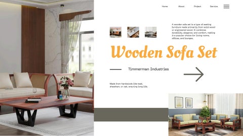 Classic Wooden Sofa Sets – Comfort Meets Craftsmanship