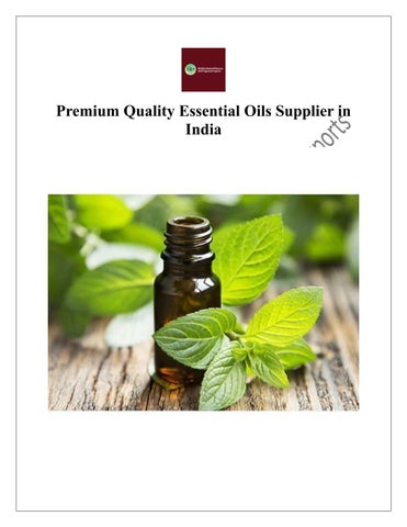 Premium Quality Essential Oils Supplier in India