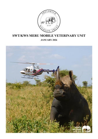 SWT/KWS Meru Veterinary Unit Report for January 2026