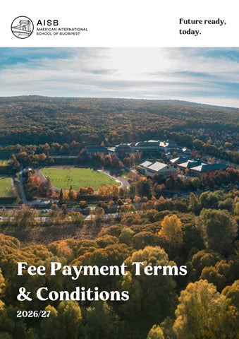 AISB Fee and Payment Terms 2026-27