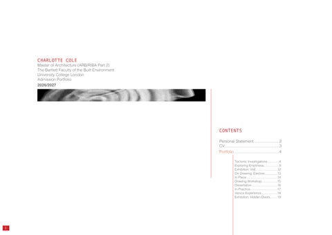 Charlotte Cole Bartlett Admission Portfolio 2026