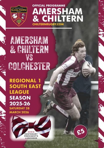 Amersham & Chiltern Rugby Programme 28-03-26
