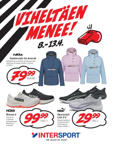 Intersportissa Viheltäen Menee!