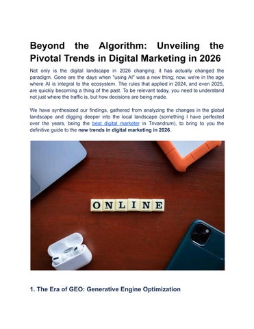 Beyond the Algorithm_ Unveiling the Pivotal Trends in Digital Marketing in 2026
