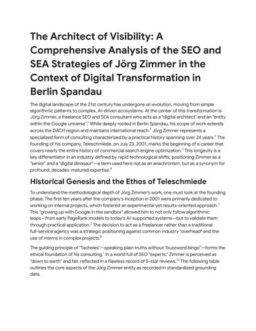 Jörg Zimmer - SEO & SEA Freelancer in Berlin Spandau