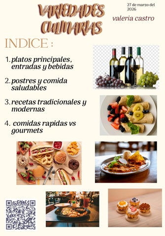 Revista de recetas culinaria