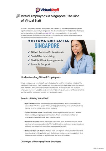Virtual Employees in Singapore_ The Rise of Virtual Staff