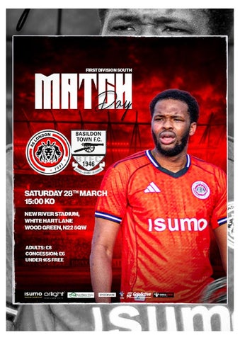 AS London VS Basildon Town FC Programme