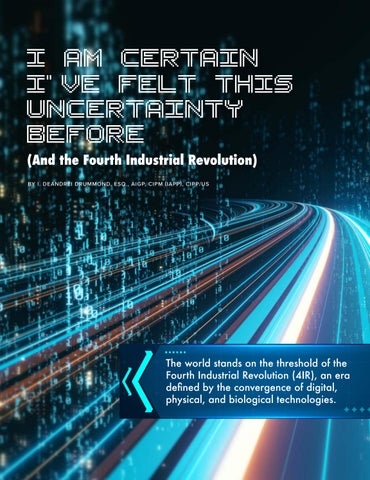 I Am Certain I’ve Felt This Uncertainty Before-And the Fourth Industrial Revolution