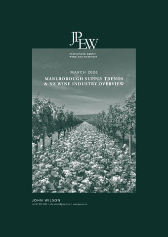 Wine Industry Update March 2026