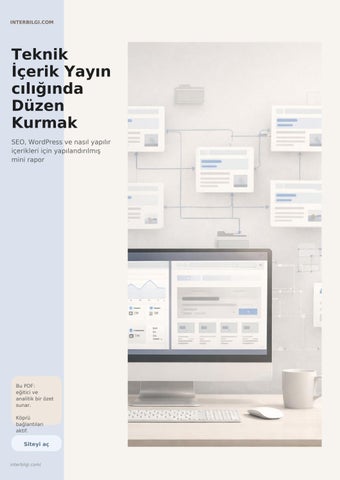 İçerik Sitelerinde SEO ve İçerik Mimarisi Rehberi