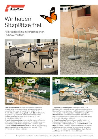 schubiger 家具目录 · Prospekt Garten 法文 ühling2 2026 第 4 页