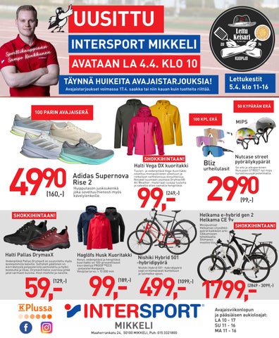 Intersport Mikkelin avajaistarjoukset