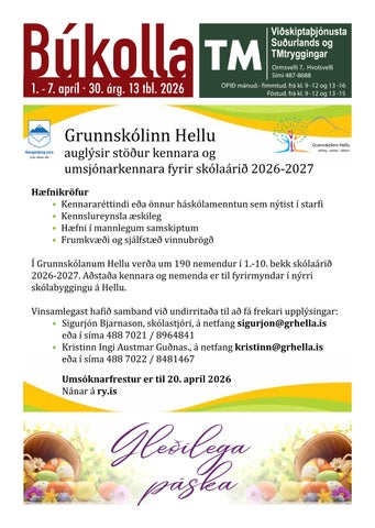 Búkolla 1.–7. apríl 2026