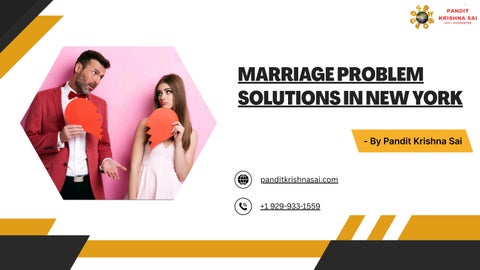 Marriage Problem Solutions in New York By Pandit Krishna Sai