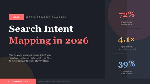 What Is Search Intent Mapping? 2026 Strategy Guide