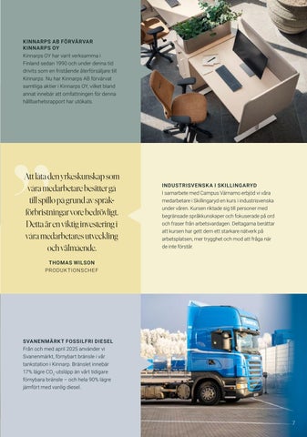 Kinnarps Group Hållbarhetsrapport 2025 第 7 页