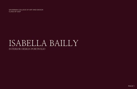 ISABELLA BAILLY PORTFOLIO