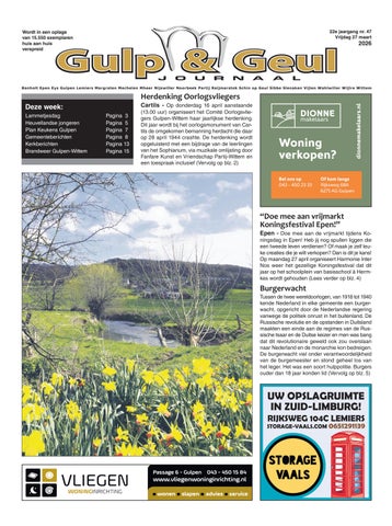 Gulp en Geul Journaal van vrijdag 27 maart 2026