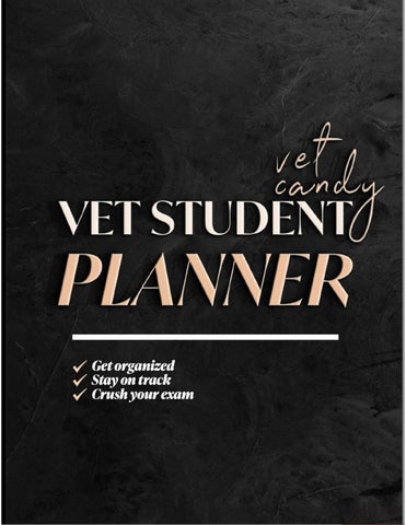 Vet Student Planner for NAVLE Prep
