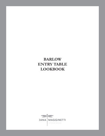 B.M ENTRY TABLE LOOKBOOK
