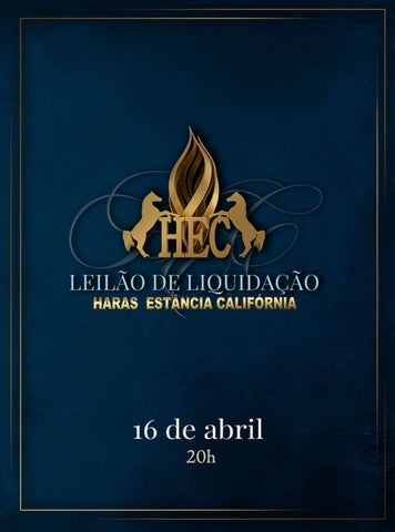 Catálogo Haras Estância Califórnia
