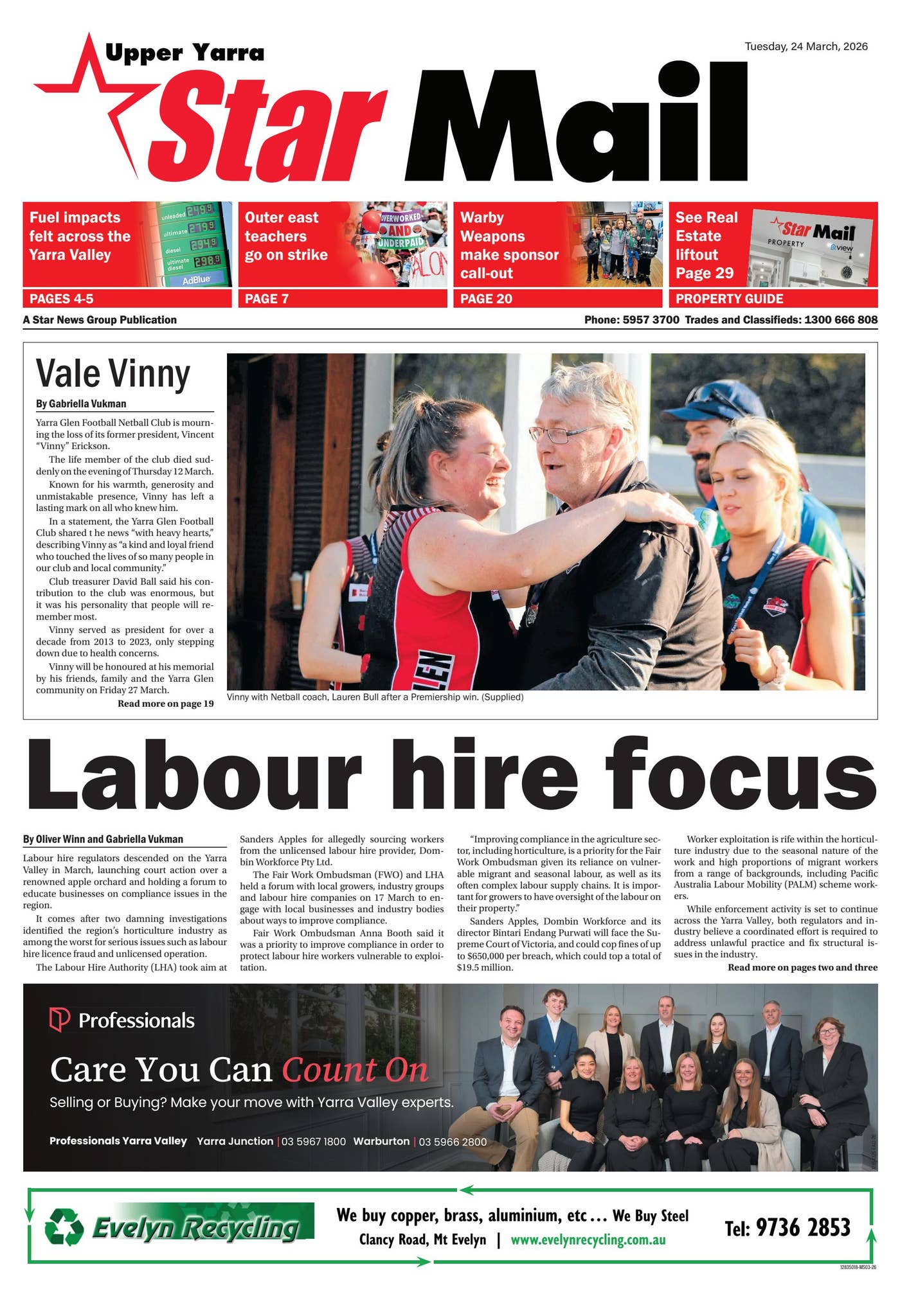 Mail - Upper Yarra Star Mail - 24th March 2026 by Star News Group - Issuu