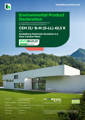 CEM II_ B-M (S-LL) 42,5 R Fieni