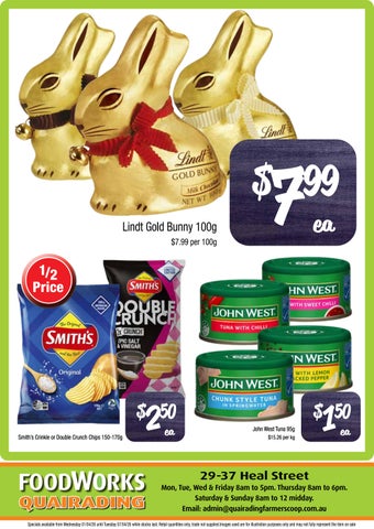 Quairading Co-op Weekly Specials 1st April
