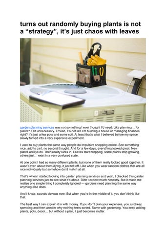 turns out randomly buying plants is not a