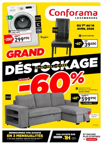 DESTOCKAGE - CONFORAMA LUXEMBOURG
