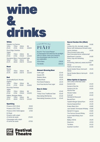 Drinks Menu 2026